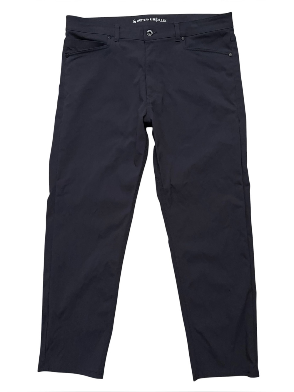 Western Rise AT Pants Mens 36x30 Slim Fit Stretch Water Resistance Charcoal Gray